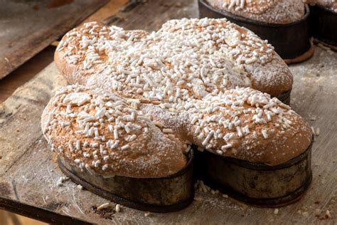 Premium Photo Traditional Classic Italian Easter Colomba Cake