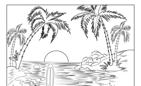 Coloring Pantai Coloring Pages