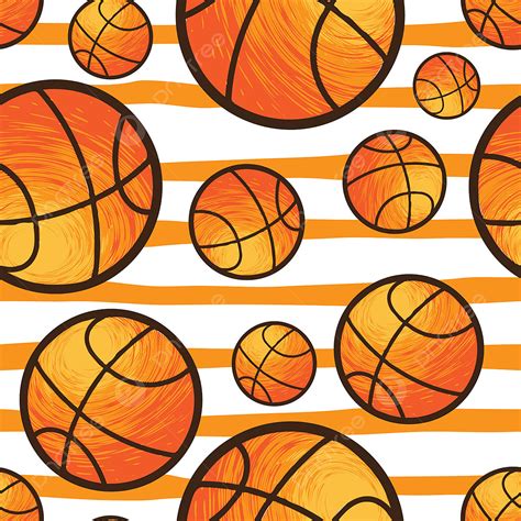 Basketballer Clipart Hd Png Basketball Seamless Pattern Abstract