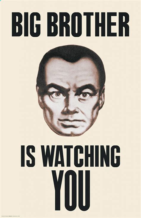 Big Brother Is Watching You - George Orwell - 1984 - Propaganda – Poster | Canvas Wall Art Print ...