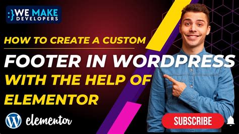 How To Create Footer In Wordpress Using Elementor How To Create