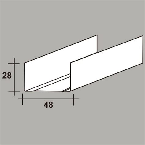 Perfil Raia Canal Spr Para Gesso Cartonado Perfisa