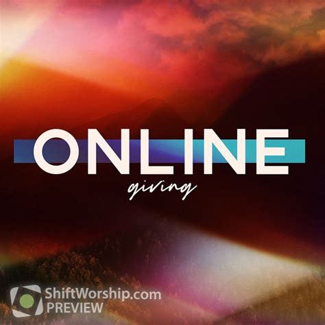 Landscapes Online Giving Shift Worship