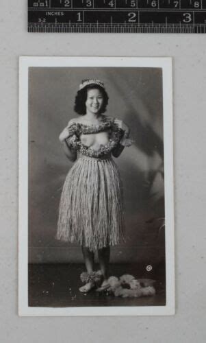 Original Photo Silver Gelatin Nude Pinup Busty Girl WWII Hawaii Hula EBay