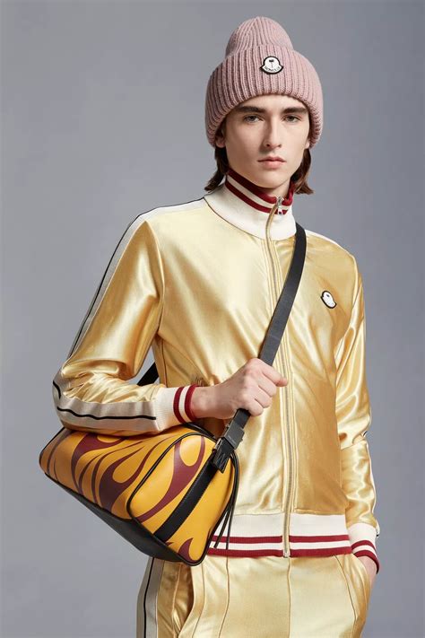 Moncler X Palm Angels Glossy Zipper Sweater In Nude ModeSens