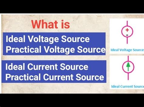 Ideal And Practical Voltage Source Ideal And Practical Current Source