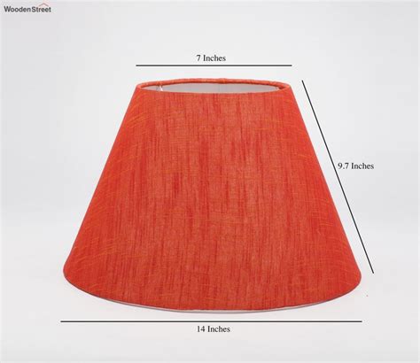 Buy Metz Conical Lampshade For Table Lamp 14 Inches Red At 22 OFF