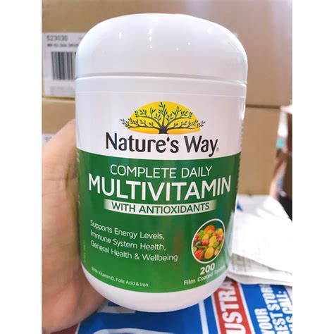 [tem Chemist] Vitamin Tổng Hợp Nature’s Way Complete Daily Multivitamin 200 Viên Date 2024