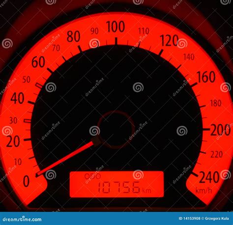 Red Speedometer Stock Photo Image Of Indicator Fuel 14153908