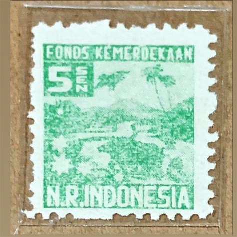 Jual PRANGKO INDONESIA 1946 FONDS KEMERDEKAAN CETAKAN PERTAMA 5 25