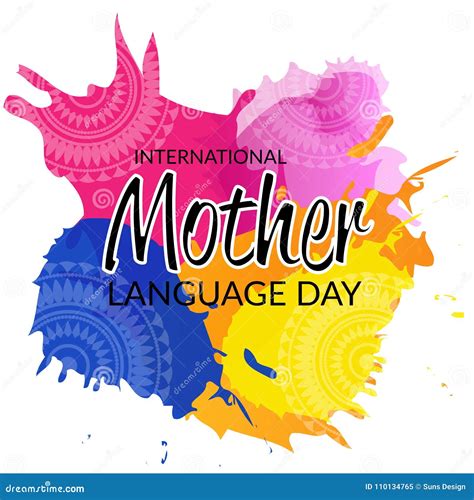 International Mother Language Day. Stock Illustration - Illustration of ...