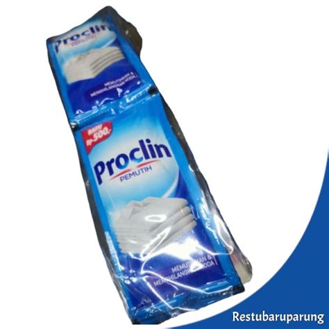 Jual Proclin Pemutih Pakaian Sachet Isi Sc Shopee Indonesia