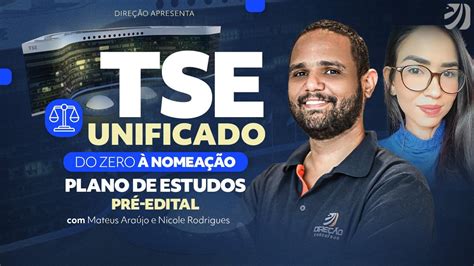 Concurso Tse Unificado Plano De Estudos Pr Edital Mateus Ara Jo E