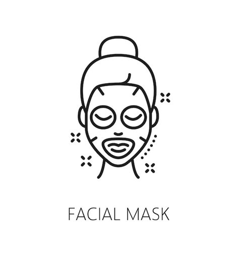 Premium Vector Face Skin Mask Cosmetology And Mesotherapy Icon