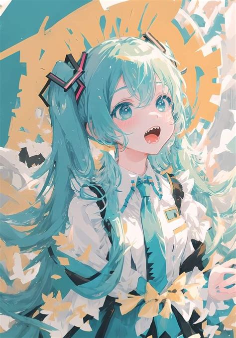 Miku Hatsune Vocaloid Kaito Anime Angel Girl Anime Art Girl Kawaii