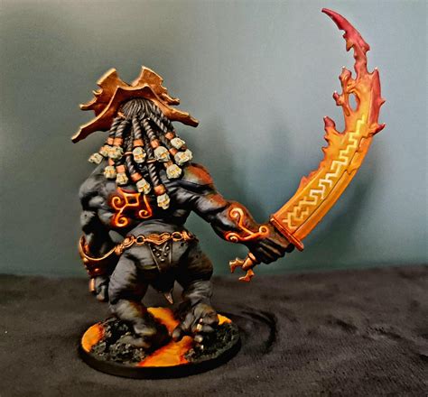 Blood Rage Fire Giant Monster Rminipainting