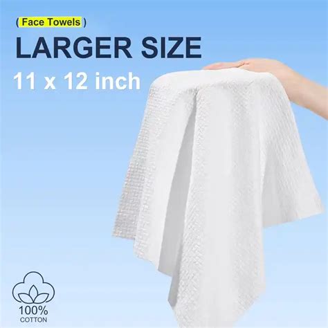 Large Dry Face Wiping Disposable Face Towel Biodegradable Extra Thick