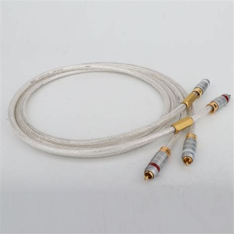 QED 6N OCC Silver Plated HiFi RCA Cable Subwoofer Audio Signature Cord