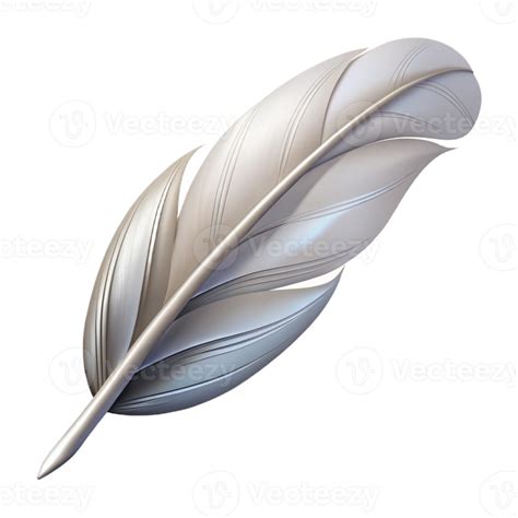 Elegant Feather In Soft Tones 54047206 Png
