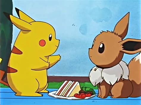 Pikachu And Eevee Cute