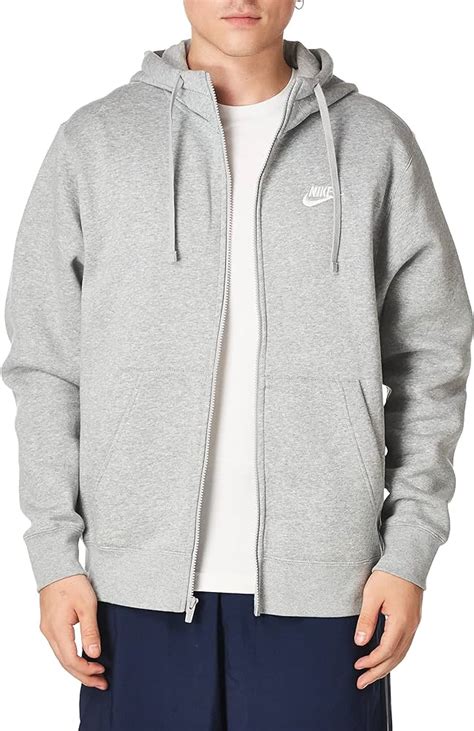 Nike Mens Sportswear Club Fleece Full Zip Hoodie Fleece Zip Up Hoodie