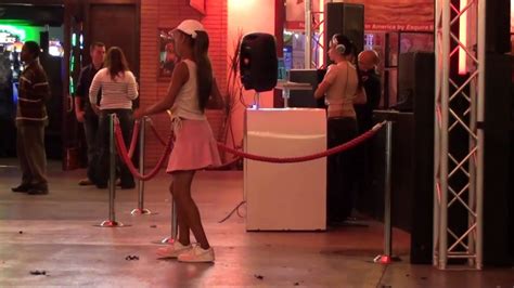 Hot Sexy Black Girl Dancing On Fremont Street Downtown Las Vegas Youtube