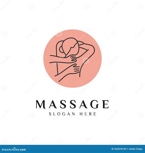 Body Massage Logo Design Vector Icon Illustration Stock Vector