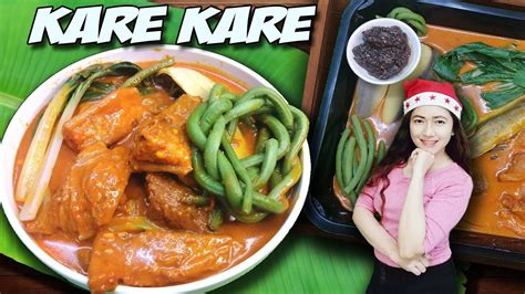 Beef Tripe In Savory Peanut Butter Sauce Kare Kare Filipino Food