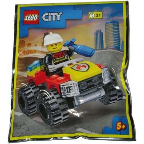 Lego City Fire Fighter Freddy Fresh S Quad Bike Foil Pack Set