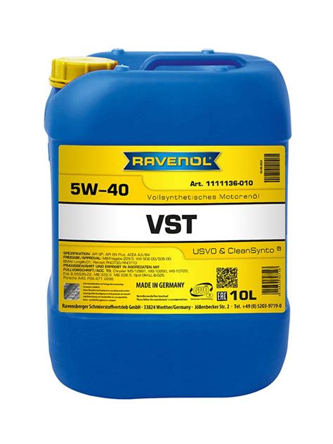 RAVENOL VollSynth Turbo VST SAE 5W-40 | RAVENOL