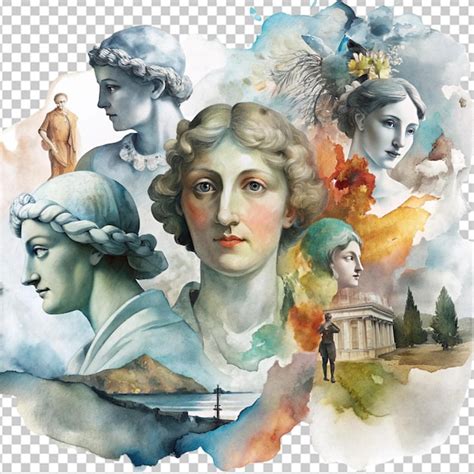 History of collage in art on transparent background | Premium AI ...