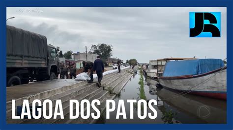 N Vel Da Lagoa Dos Patos Rs Diminui Mas Continua Acima Do Normal