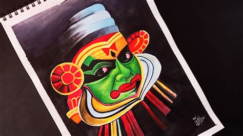 Kathakali Kathakali Drawing Acrylic Painting Of Kathakali Kerala