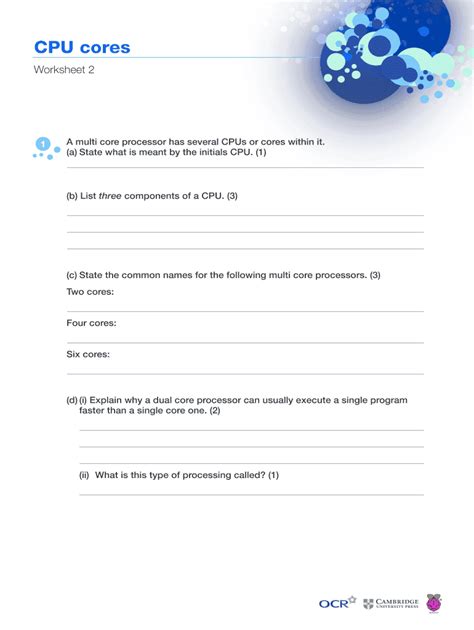 Fillable Online Cpu Cores Fax Email Print Pdffiller