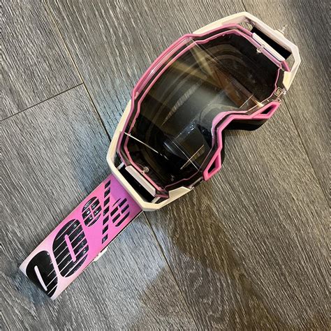 100 Armega Mx Mtb Dh Goggles In Pink Good Depop