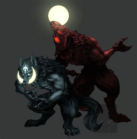 Skoll And Hati By Yaziami On Deviantart