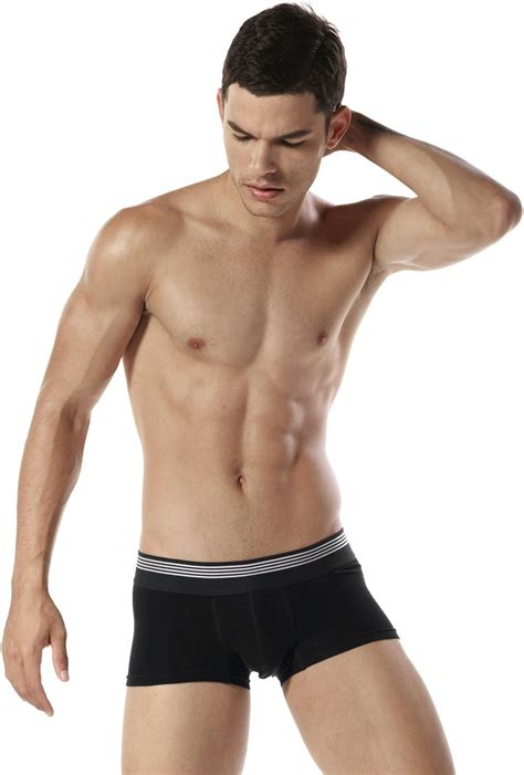 SEOBEAN Mens Low Rise Sexy Classic Trunk Boxer Brief Short Pants