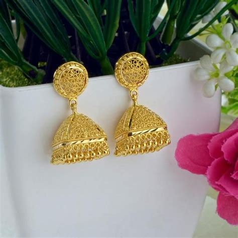 Traditional Gold Jhumkas Rakesh Jewellers