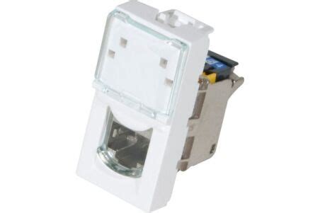 LEGRAND Plastron Mosaic 22 5x45 1 Port RJ45 CAT 6A STP Achat Vente