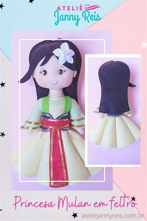 Princesa Mulan Em Feltro