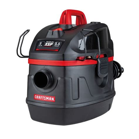 Craftsman Portable Jobsite 5 Gallons 55 Hp Corded Wetdry Shop Vacuum