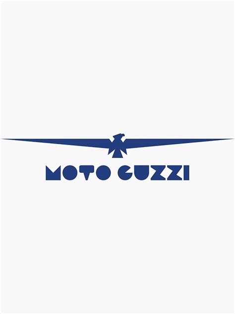 Moto Guzzi Eagle Logo Sticker For Sale By Bumpyredbubble Redbubble