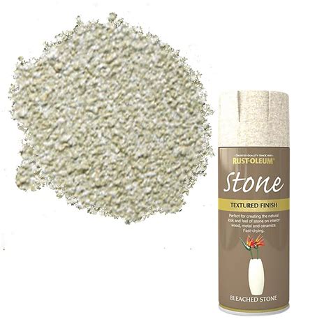 Rust Oleum Stone Bleached Stone Multi Surface Spray Paint 400ml Diy