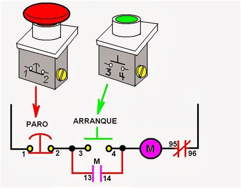 Diagrama Unifilar De Arranque Y Paro De Un Motor Diagrama De