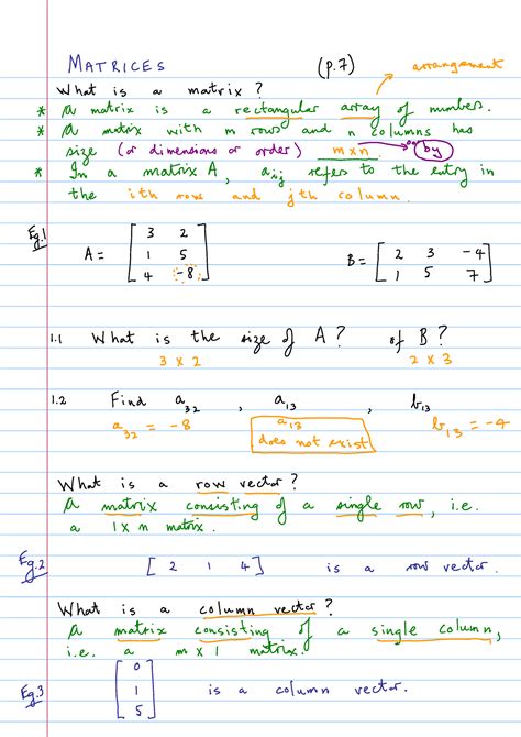 Matrices - LINEAR ALGEBRA - MATH140 - Studocu