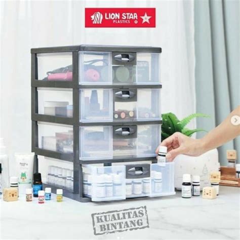 Jual Laci Susun 4 Pressa A4 Lion Star PR 34 SS 4 Box Rak Container