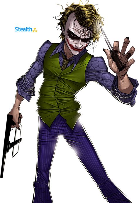 Joker Render By Stealth14 On Deviantart