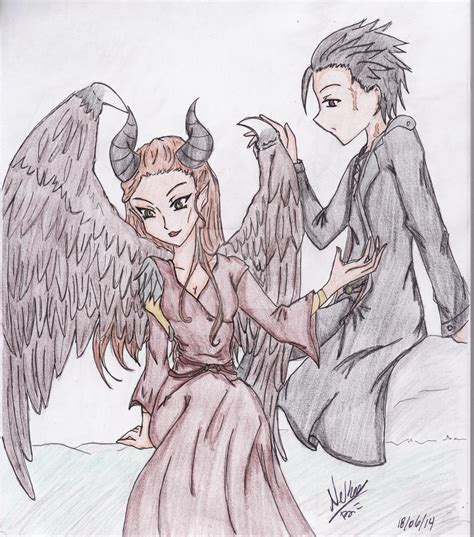 Maleficent and Diaval by Paper-Doll89 on DeviantArt