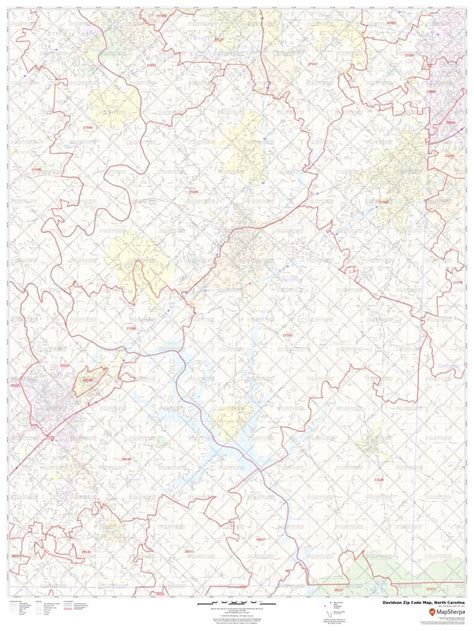 Davidson Zip Code Map North Carolina Davidson County Zip Codes