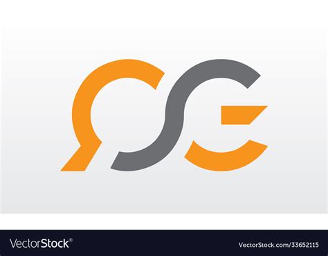 Initial Letter Qg Logo Design With Modern Vector Image